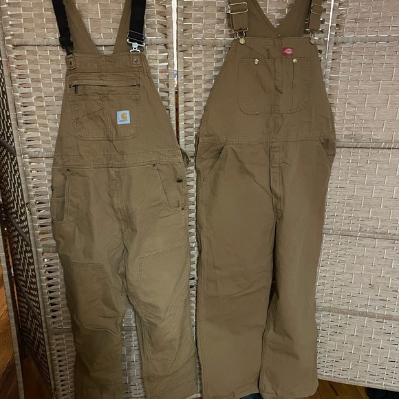 Carhartt and dickies overalls 36x30 get two for the price of one. - Picture 1 of 10